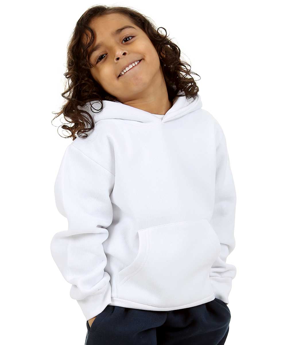 Trendy Toggs Kids Plain Overhead White Hoodie