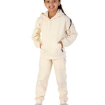 Trendy Toggs Kids Overhead Hoodie Cream Tracksuit