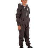 Trendy Toggs Kids Charcoal Zip Up Onesie