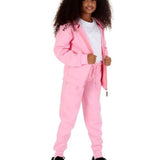 Trendy Toggs Kids Fleece Zip Up Pink Tracksuit