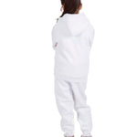 Trendy Toggs Kids Overhead Hoodie White Tracksuit