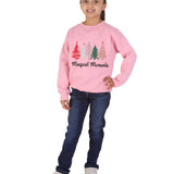 Trendy Toggs Kids Magical Moments Christmas Tree jumper Pink