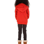 Trendy Toggs Kids Plain Red Zip Up Hoodie