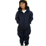 Trendy Toggs Kids Fleece Zip Up Navy Blue Tracksuit
