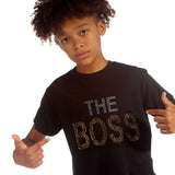 Trendy Toggs Kids The Boss Rhinestone Black T-shirt