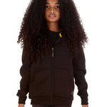 Trendy Toggs Kids Plain Black Zip Up Hoodie