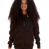 Trendy Toggs Kids Plain Black Zip Up Hoodie