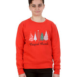 Trendy Toggs Kids Magical Moments Christmas Tree jumper Red