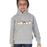 Trendy Toggs Kids Christmas Snowman Hoodie Oxford Grey
