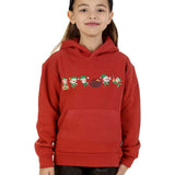 Trendy Toggs Kids Elf Christmas Overhead Hoodie Rust