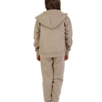 Trendy Toggs Kids Fleece Zip Up Mocha Tracksuit
