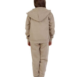 Trendy Toggs Kids Fleece Zip Up Mocha Tracksuit