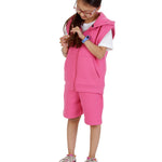 Kids Cerise 2-Piece Gilet and Shorts Set