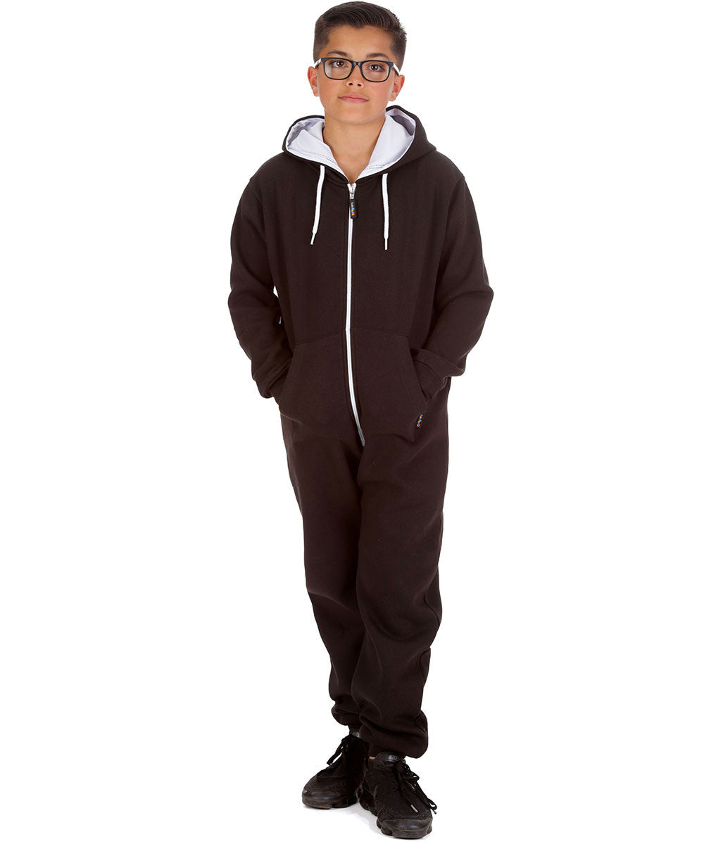 Trendy Toggs Kids Black Zip Up Onesie