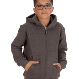 Trendy Toggs Kids Plain Charcoal Zip Up Hoodie