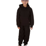 Trendy Toggs Kids Overhead Hoodie Black Tracksuit