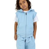 Kids Denim 2-Piece Gilet and Shorts Set