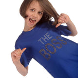 Trendy Toggs Kids The Boss Rhinestone Blue T-shirt