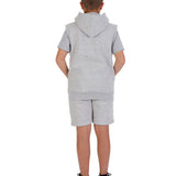 Kids Oxford Grey 2-Piece Gilet and Shorts Set