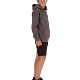 Trendy Toggs Kids Plain Charcoal Zip Up Hoodie