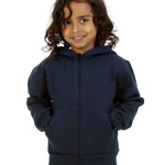 Trendy Toggs Kids Plain Navy Blue Zip Up Hoodie