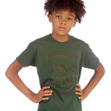 Trendy Toggs Kids Awesome Bro Rhinestone Green T-shirt