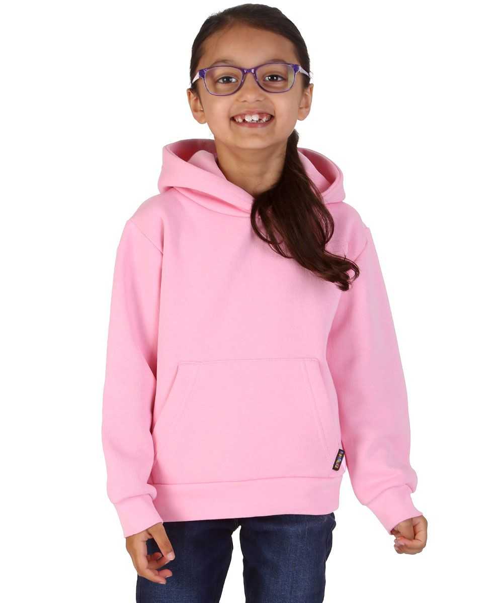 Trendy Toggs Kids Plain Overhead Pink Hoodie