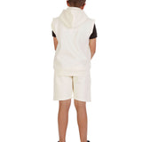 Kids Cream 2-Piece Gilet and Shorts Set