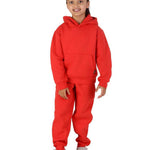 Trendy Toggs Kids Overhead Hoodie Red Tracksuit