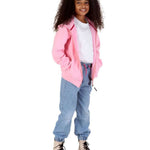 Trendy Toggs Kids Plain Pink Zip Up Hoodie