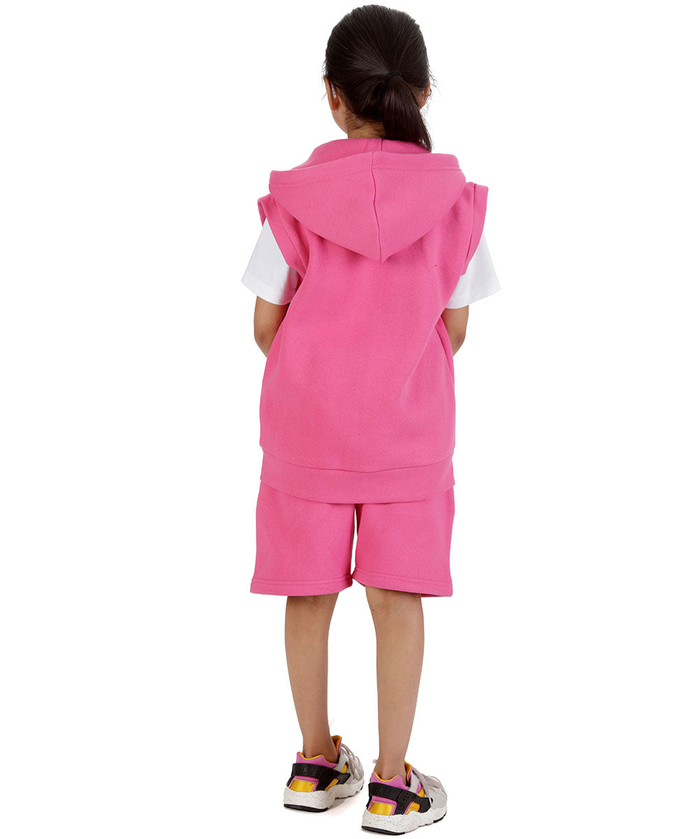 Kids Cerise 2-Piece Gilet and Shorts Set