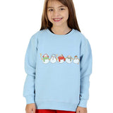 Trendy Toggs Kids Christmas Snowman Jumper Denim Blue