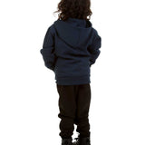 Trendy Toggs Kids Plain Navy Blue Zip Up Hoodie