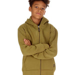 Trendy Toggs Kids Plain Olive Green Zip Up Hoodie