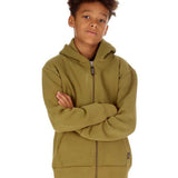 Trendy Toggs Kids Plain Olive Green Zip Up Hoodie