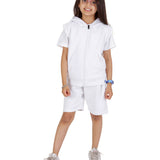 Kids White 2-Piece Gilet and Shorts Set