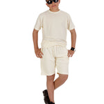 Kids Cream T-shirt and Shorts Set