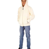 Trendy Toggs Kids Plain Cream Zip Up Hoodie