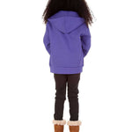 Trendy Toggs Kids Plain Purple Zip Up Hoodie
