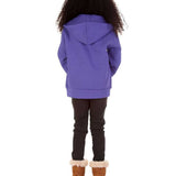 Trendy Toggs Kids Plain Purple Zip Up Hoodie