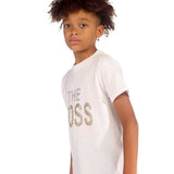Trendy Toggs Kids The Boss Rhinestone White T-shirt