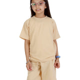 Kids Nude T-shirt and Shorts Set