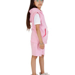 Kids Pink 2-Piece Gilet and Shorts Set