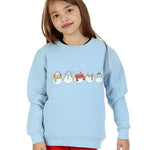 Trendy Toggs Kids Christmas Snowman Jumper Denim Blue