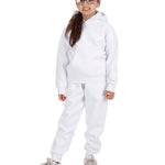 Trendy Toggs Kids Overhead Hoodie White Tracksuit