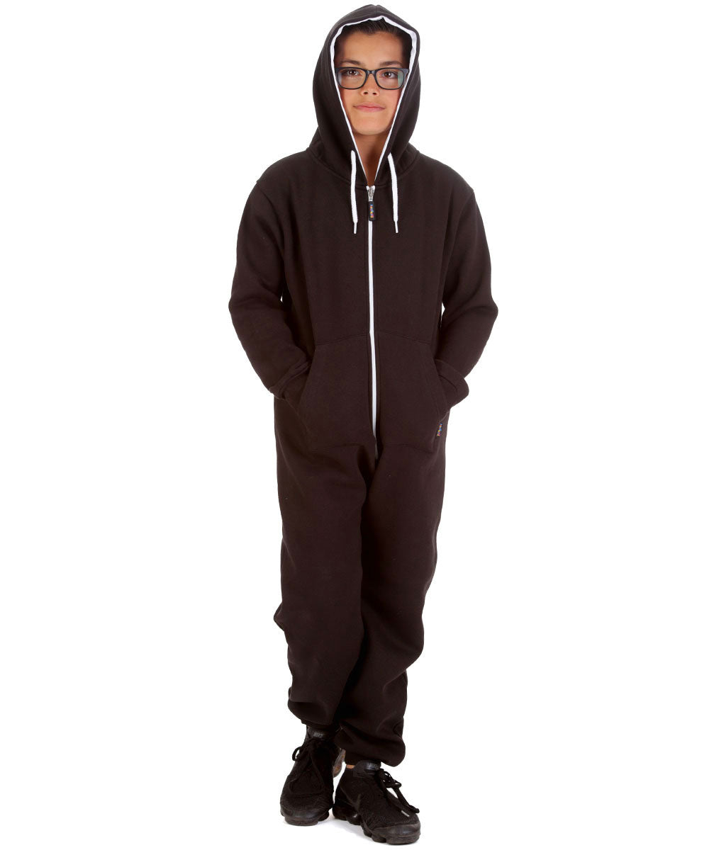 Trendy Toggs Kids Black Zip Up Onesie