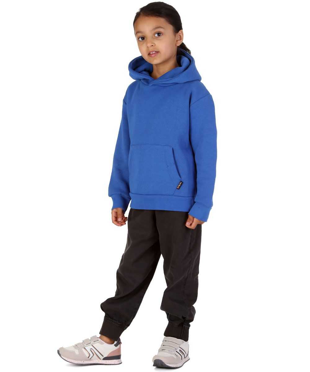 Trendy Toggs Kids Plain Overhead Royal Blue Hoodie