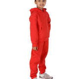 Trendy Toggs Kids Overhead Hoodie Red Tracksuit