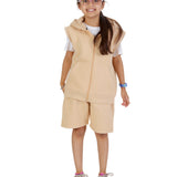 Kids Nude 2-Piece Gilet and Shorts Set