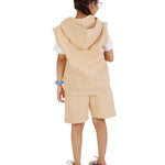 Kids Nude 2-Piece Gilet and Shorts Set